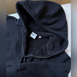 Black TNA Sweatfleece Boyfriend Zip Hoodie – Size XS